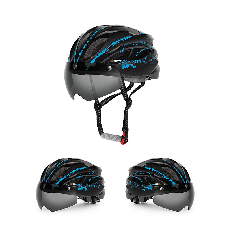 Aerodynamic Cycling Helmet with Integrated Visor Kalsten