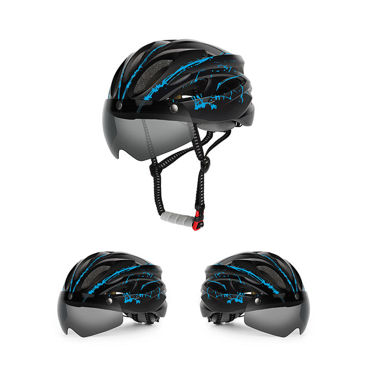 Aerodynamic Cycling Helmet with Integrated Visor Kalsten
