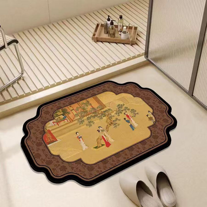 Artistic Decorative Bath Mat for Bathroom