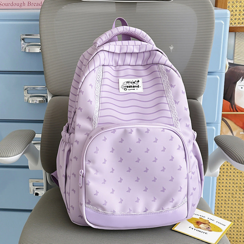 Playful Butterfly-Themed School Backpack Kalsten