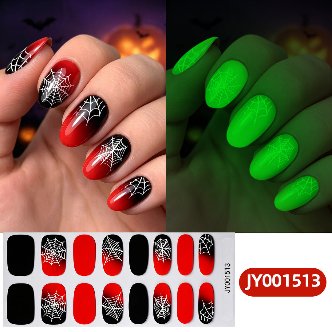 Glow-in-the-Dark Halloween Nail Art Stickers