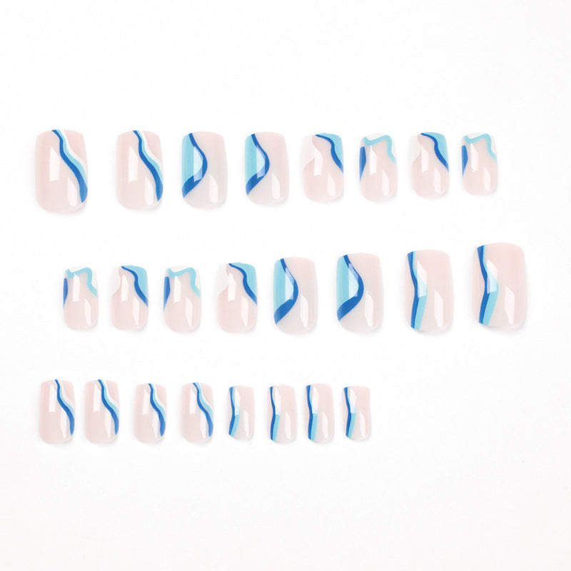 Artful Nail Art with Modern Wave Design Kalsten