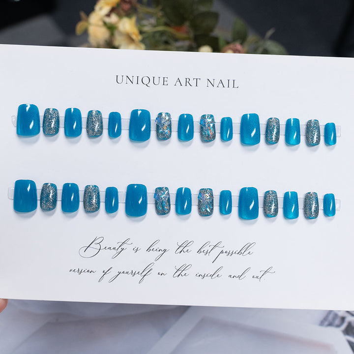 Glamorous Glittered Press-On Nails
