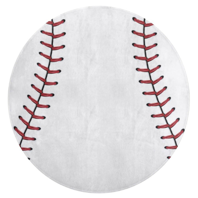 Gaming-Themed Round Plush Area Mat