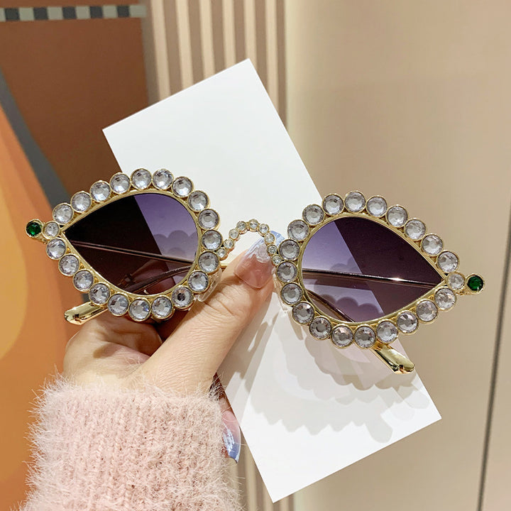 Ladies Glamorous Sunglasses with Sparkling Rhinestone Decoration Kalsten