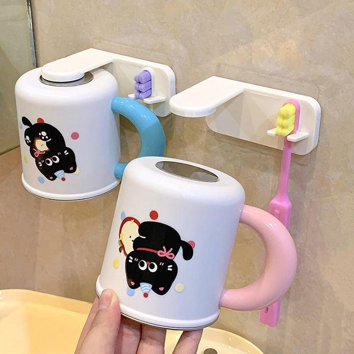 Wall cup holder with creative animal motif Kalsten