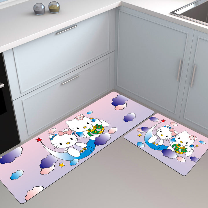 Cute Character Kitchen Mat Set