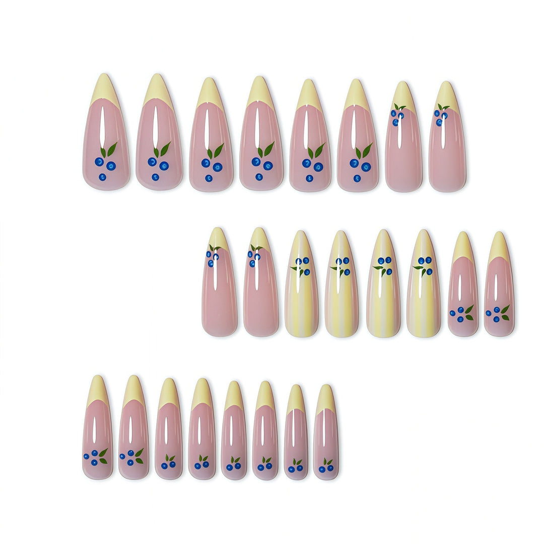 Artistic Stiletto Press-On Nail Art Set Kalsten