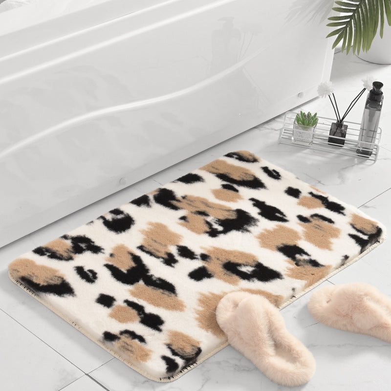 Plush Marble Design Bath Mat Kalsten