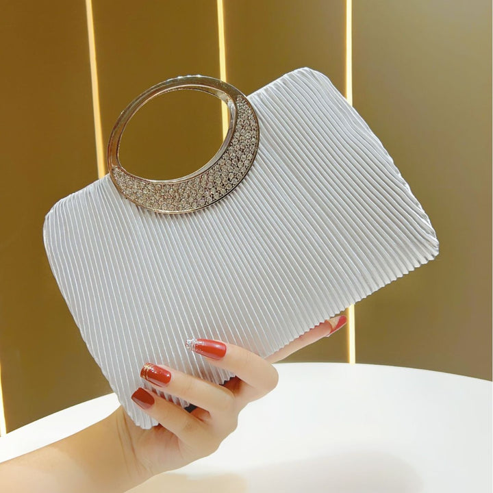 Elegant Pleated Evening Clutch