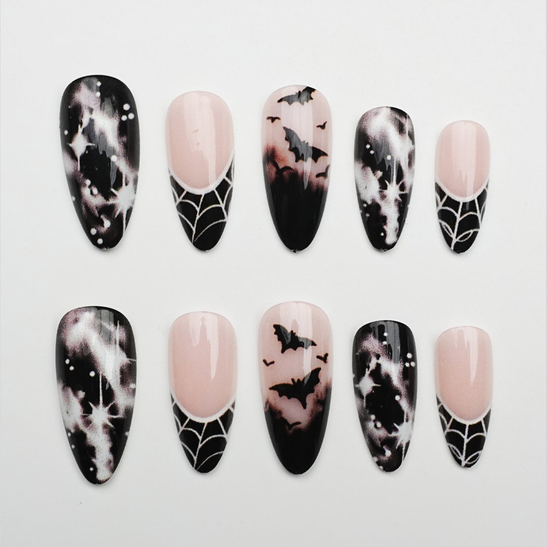Gothic Spider Web Nail Art Set