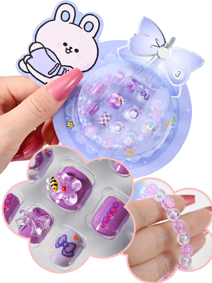 Cute Cartoon-Themed Press-On Nail Set Kalsten