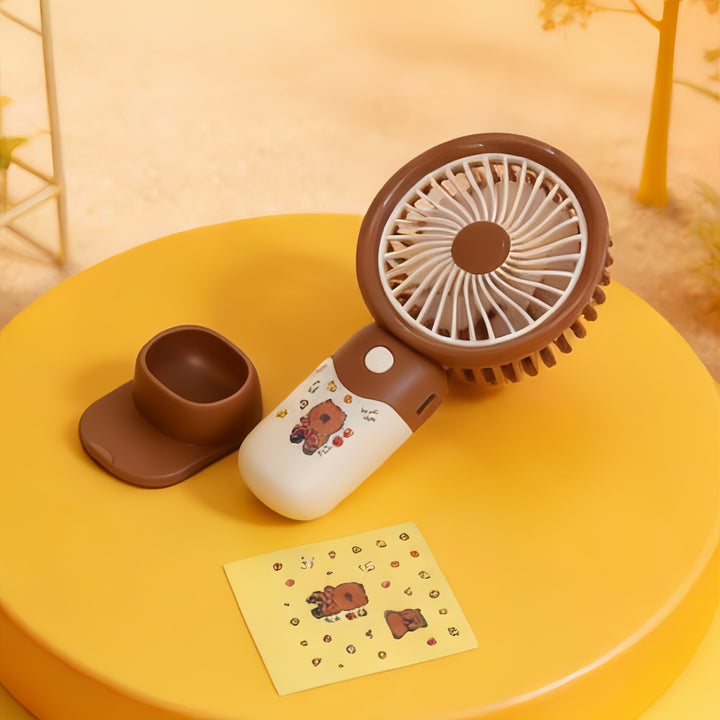Portable Hand Fan with Custom Designed Animal Pattern Kalsten