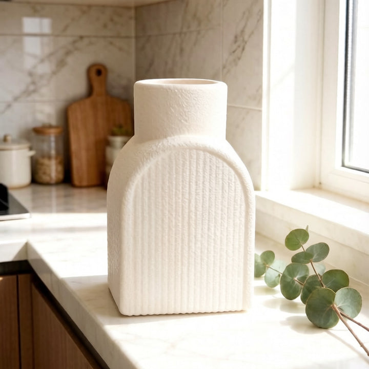 Stylish Textured Ceramic Flower Vase Kalsten