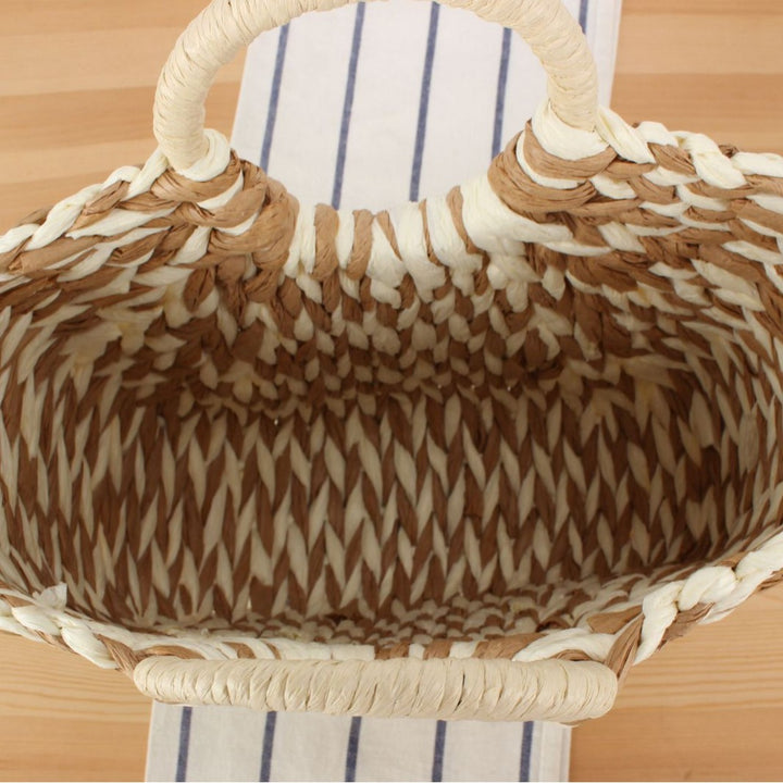 Handbag Made of Handmade Woven Material with Modern Design Kalsten