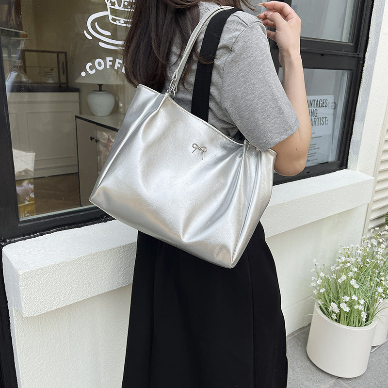 Elegant Glossy Hobo Handbag Kalsten