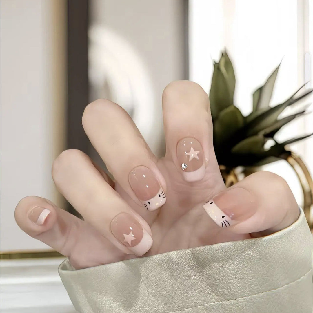 Whimsical Themed Press-On Nail Art Kalsten