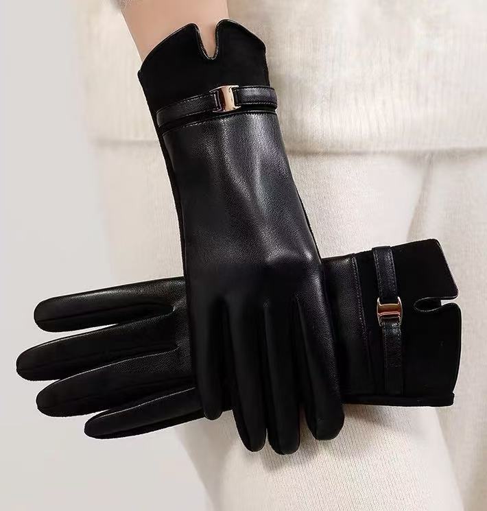 Luxurious Leather Touchscreen Gloves Kalsten