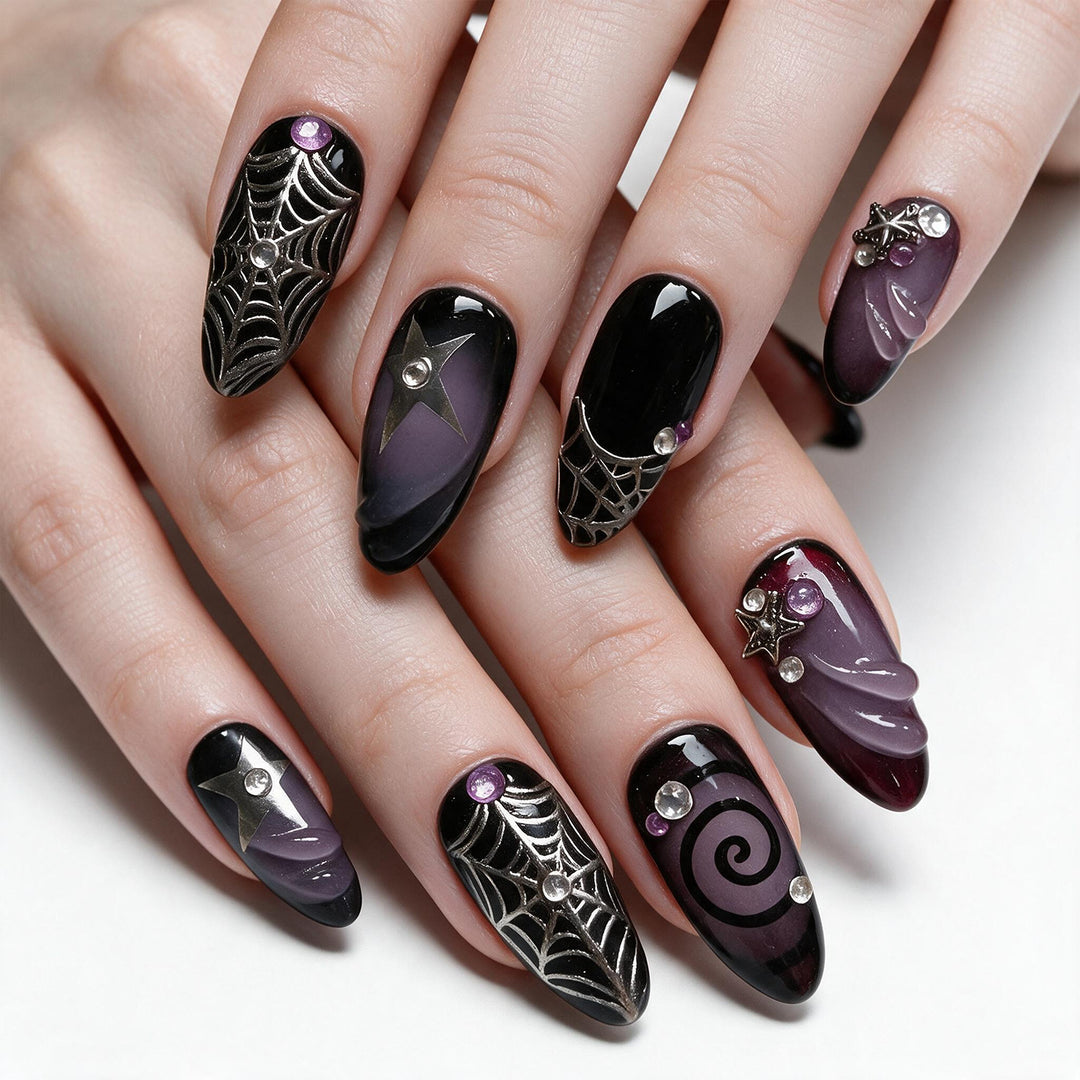 Artistic Halloween Nail Art Kalsten