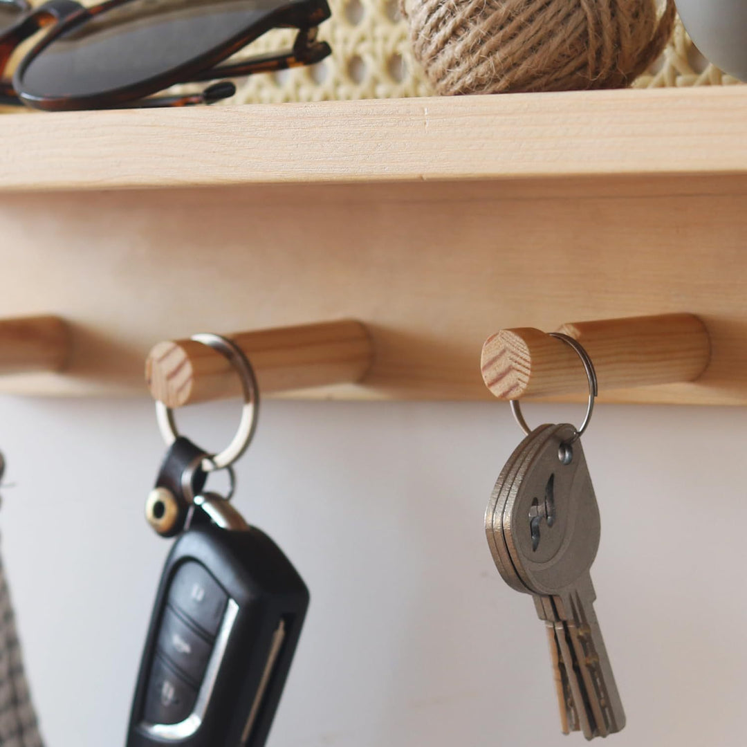 Wall-Mounted Wooden Storage Organizer Kalsten