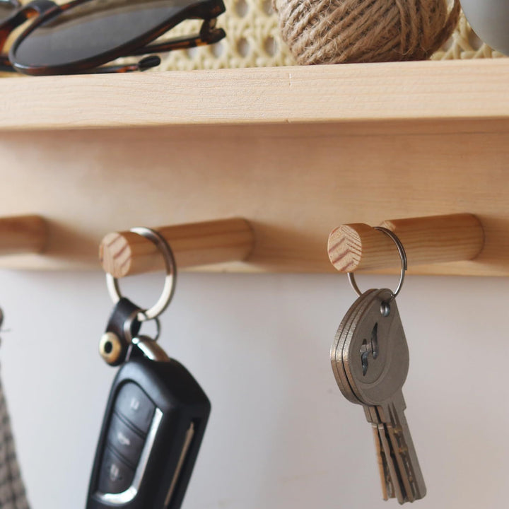 Wall-Mounted Wooden Storage Organizer Kalsten