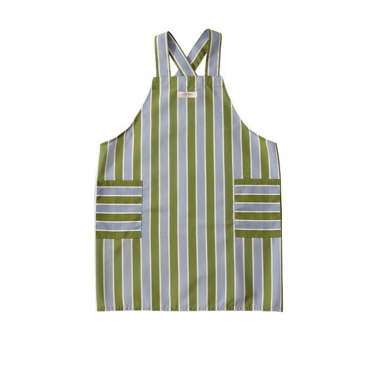 Bib apron with crossed straps and large front pockets Kalsten