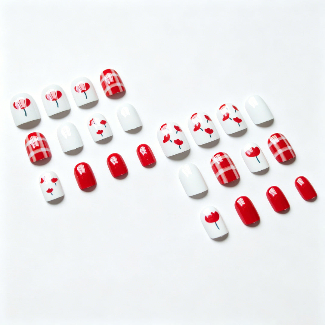 Seasonal Floral Nail Art Design