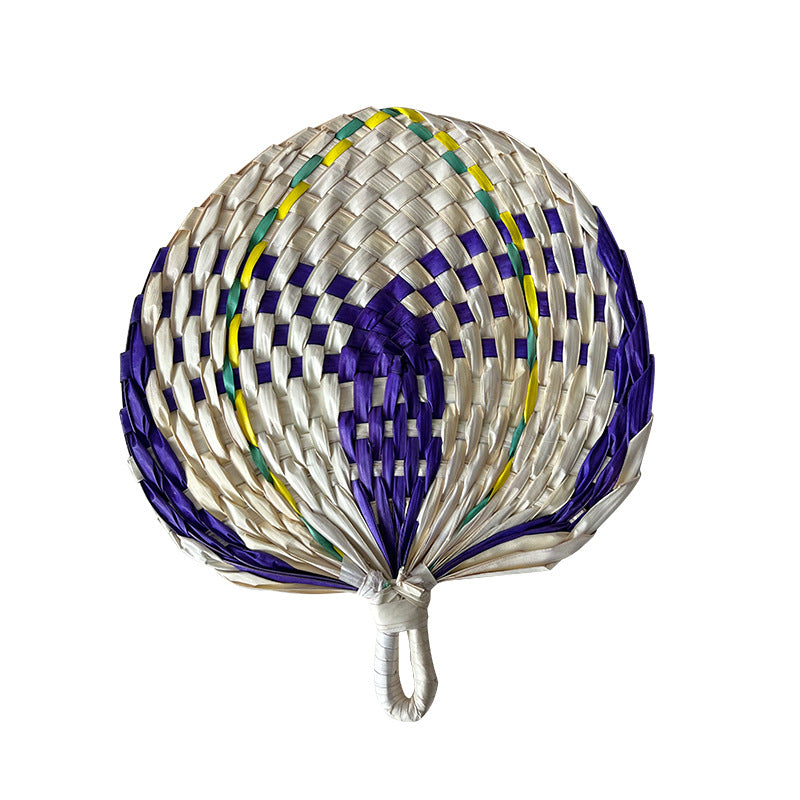 Women hand-woven fan made of natural material Kalsten