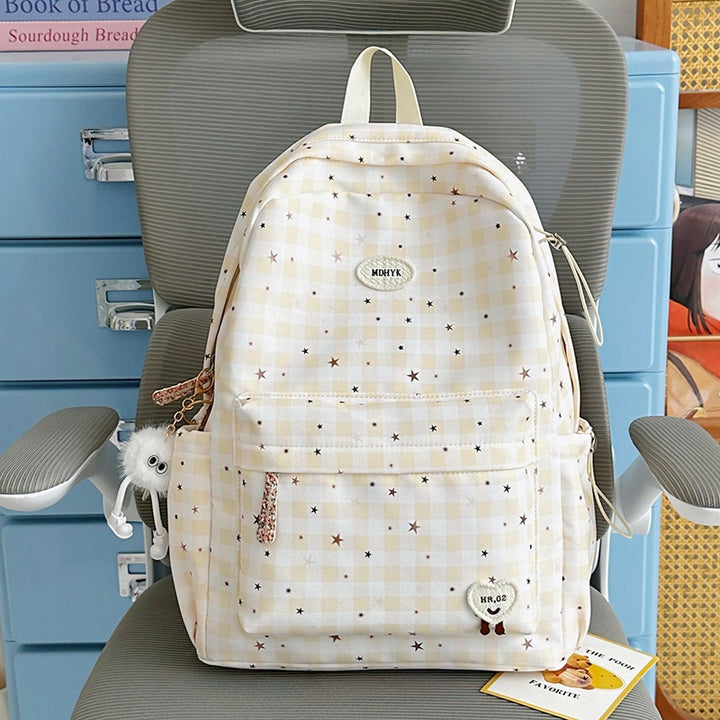 Stylish Checkered Mini Backpack Kalsten