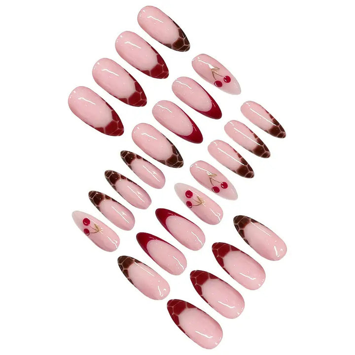 Artistic Dessert-Inspired Acrylic Nail Set Kalsten