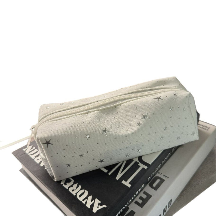 Starry Pattern Multi-Compartment Pencil Case