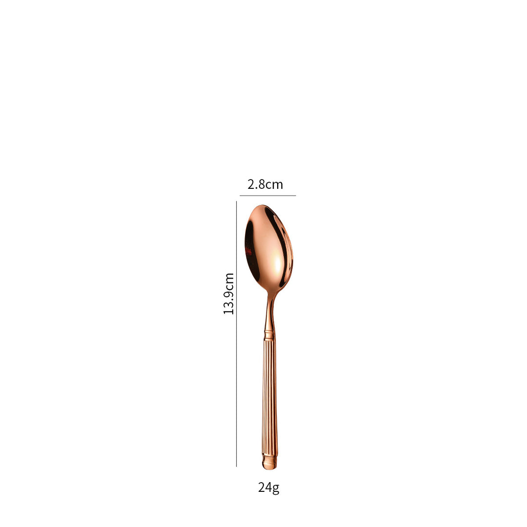Elegant dessert spoon with exclusive surface design Kalsten
