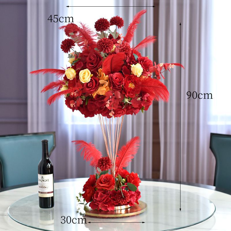 Elegant Floral Centerpiece Sculpture