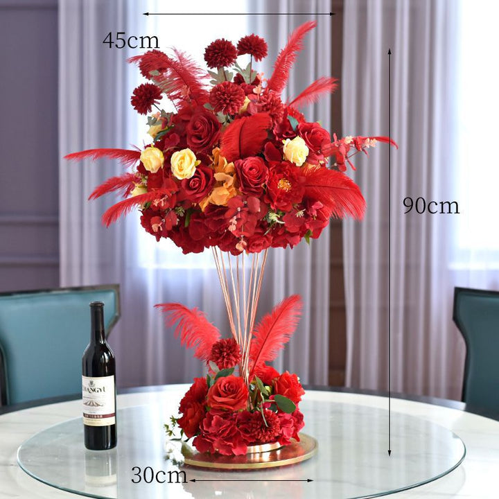Elegant Floral Centerpiece Sculpture