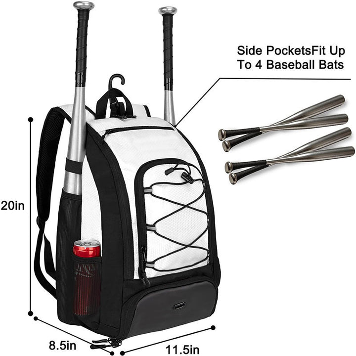 Multi-Compartment Baseball Gear Backpack Kalsten