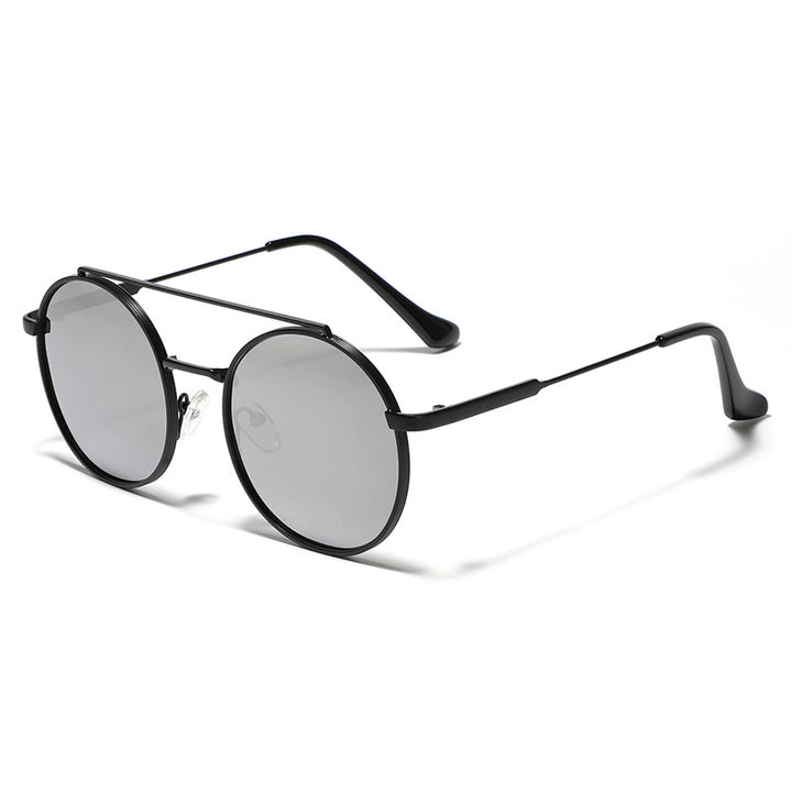 Women's round sunglasses with stylish metal frame Kalsten