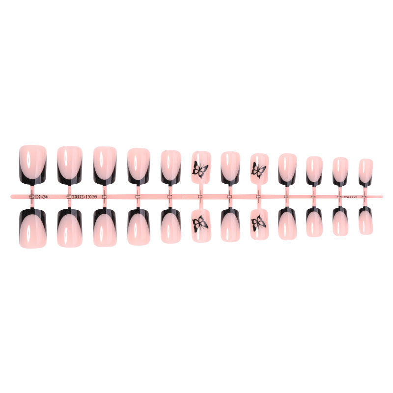 Artificial nail set with elegant butterfly designs Kalsten