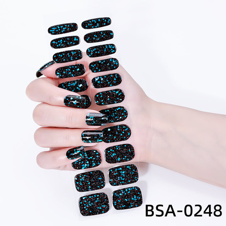 Glittery Nail Wraps