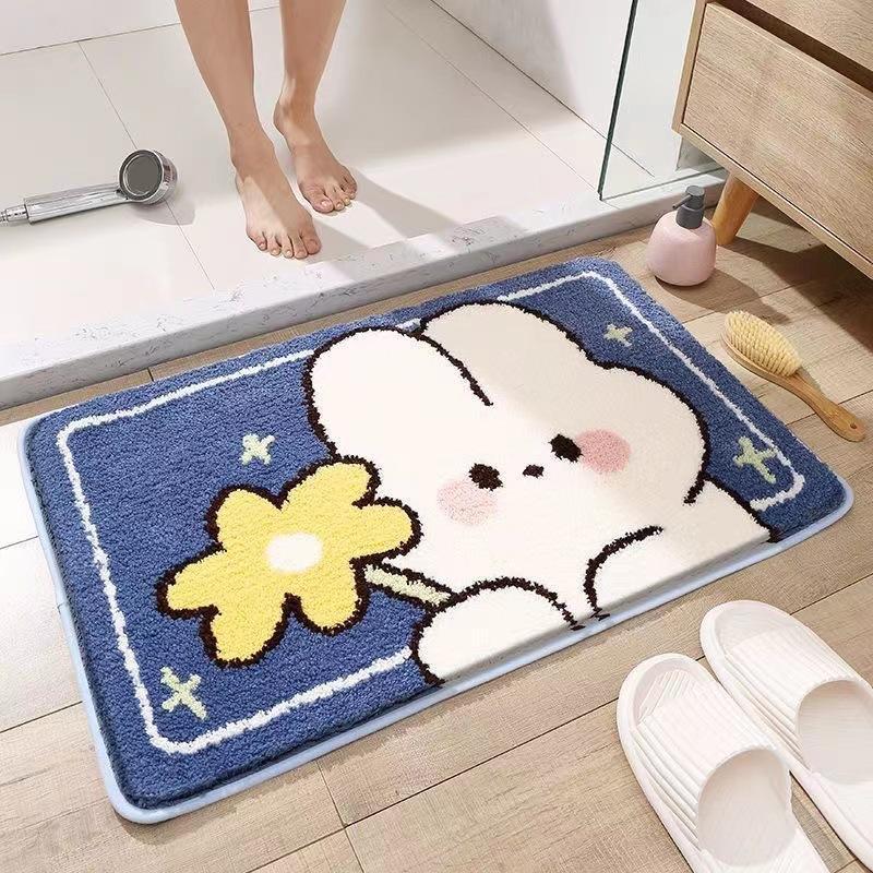 Playful Penguin-Themed Bath Mat Kalsten