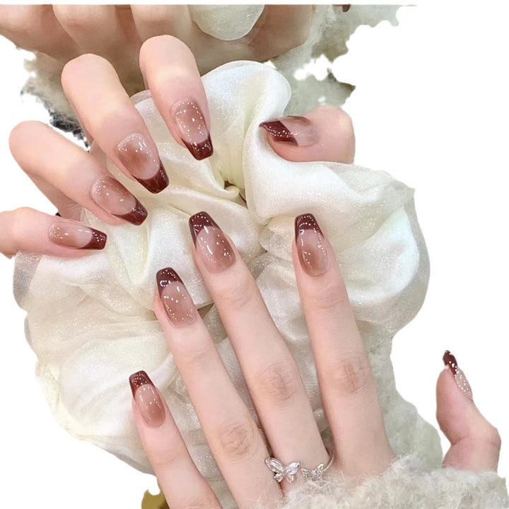 Ombre French Tip Press-On Nails Kalsten
