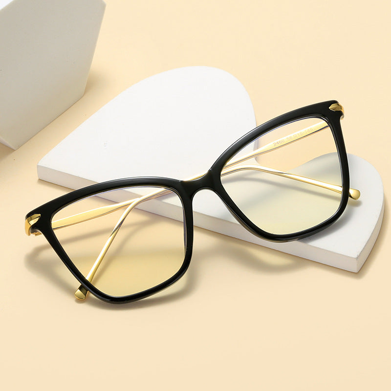 Women Cat-Eye Glasses with filigree Metal Frame Kalsten