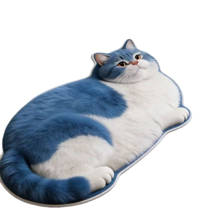 Cat-Shaped Area Rug