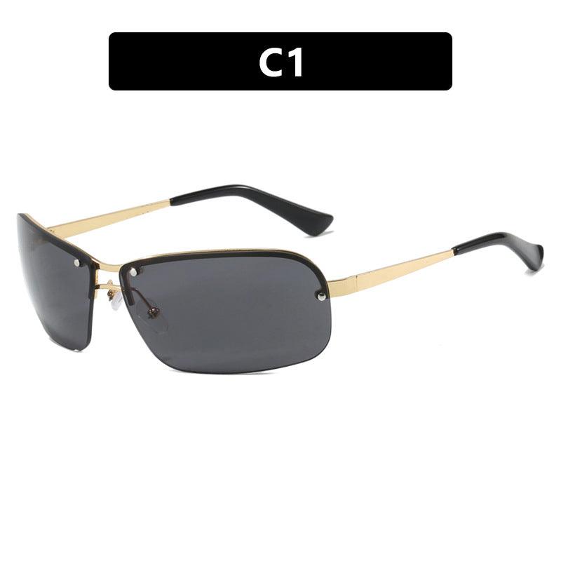Ladies sunglasses with large, elegant lenses and a modern metal frame Kalsten