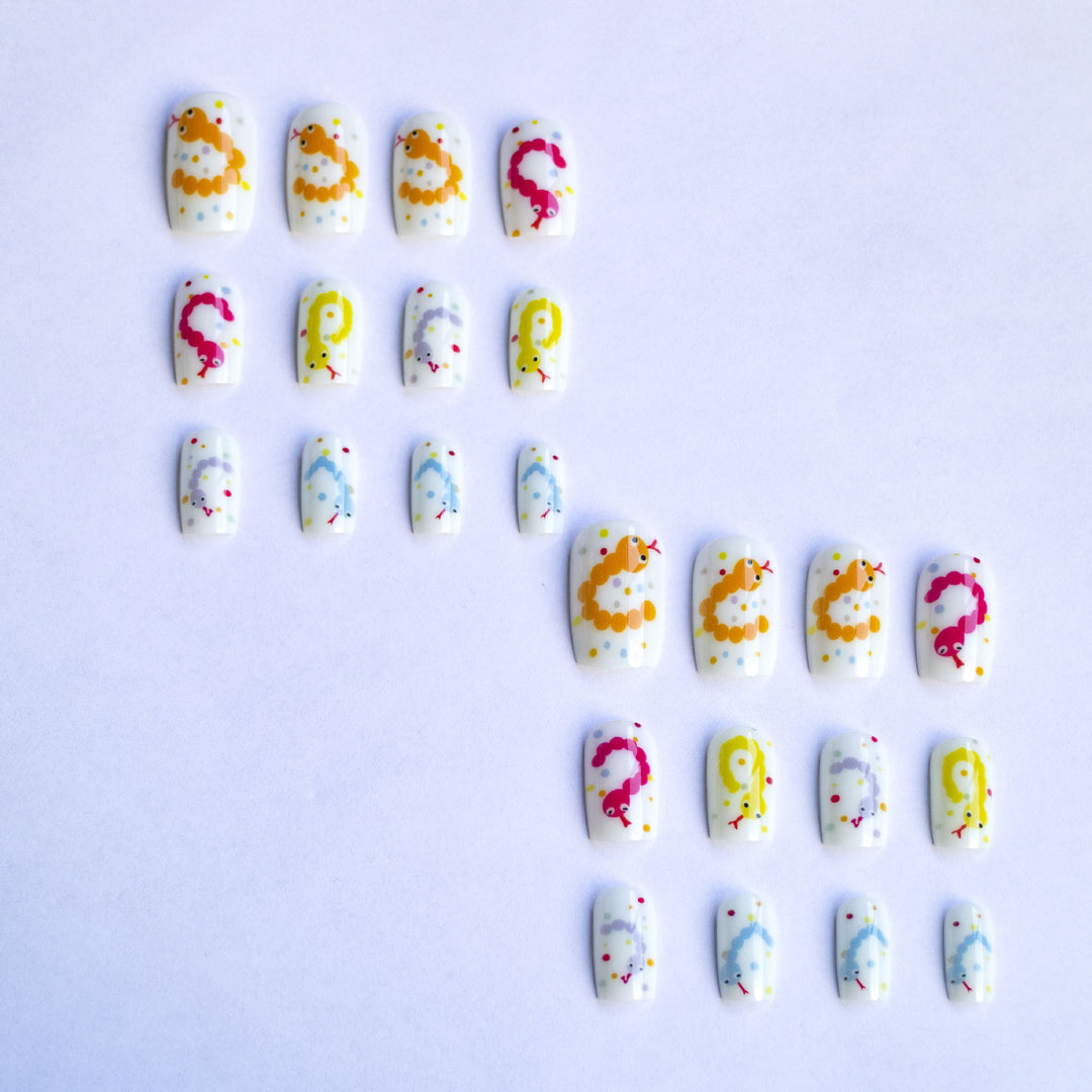 Whimsical Caterpillar-Themed Nail Art Kit