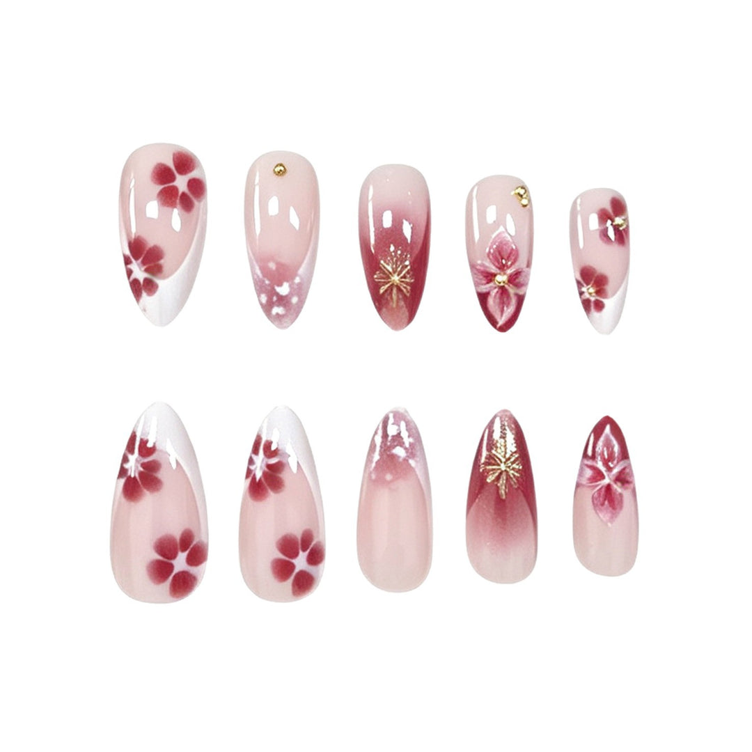 Artistic Floral Acrylic Nail Extensions Kalsten 1789915666