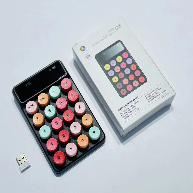 Wireless Retro Calculator Keyboard Kalsten