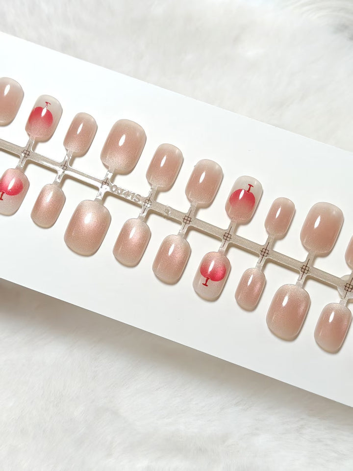 Elegant artificial nails with glitter and cocktail design Kalsten