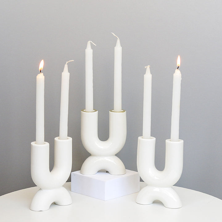 Sculptural Ceramic Candle Holder Kalsten