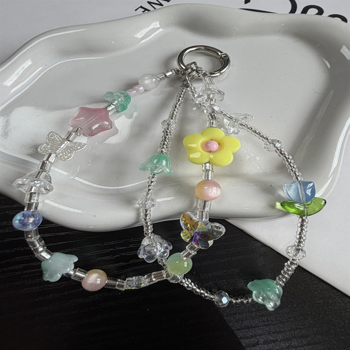 Whimsical Character Beaded Charm Keychain Kalsten