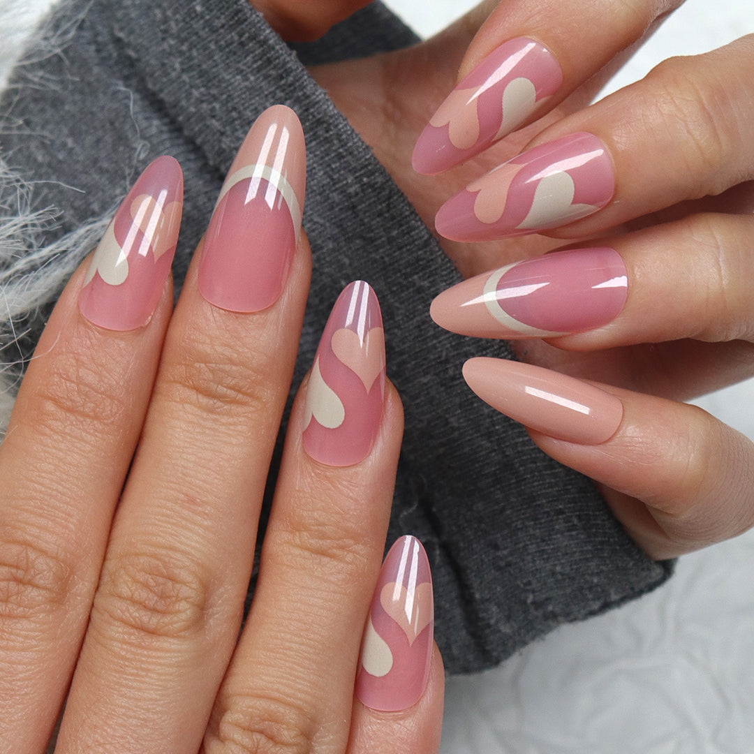 Artistic Abstract Stiletto Press-On Nails Kalsten